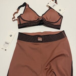 ALO Yoga Women's Copper Sports Bra Set